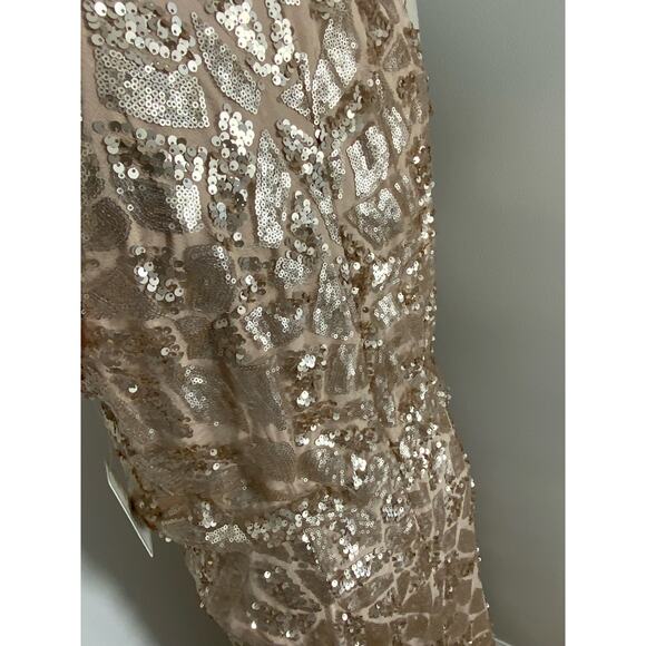 Donna Morgan Tiffany Sequined Dress (COLOR - Rose Quartz - SIZE 10) - Picture 9 of 13